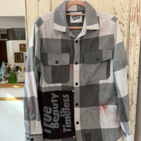 BROKEN BANDIT CUSTOM ONE OF A KIND UPCYCLED FLANNEL - Picture 8 of 12